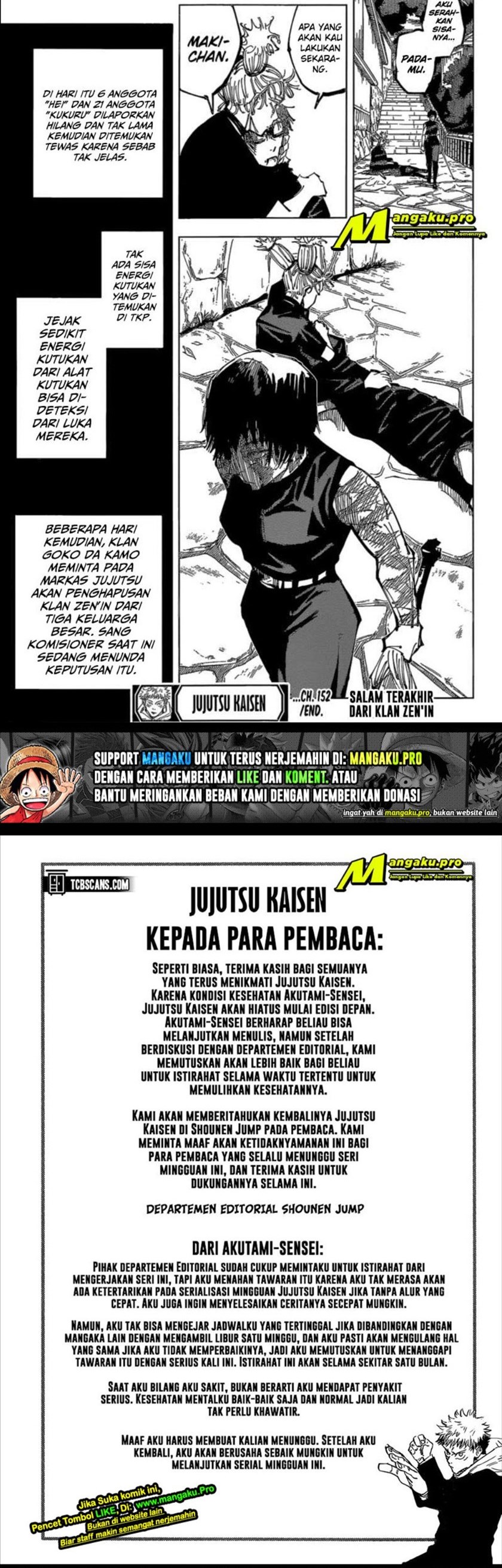 Dilarang COPAS - situs resmi www.mangacanblog.com - Komik jujutsu kaisen 152 - chapter 152 153 Indonesia jujutsu kaisen 152 - chapter 152 Terbaru 4|Baca Manga Komik Indonesia|Mangacan